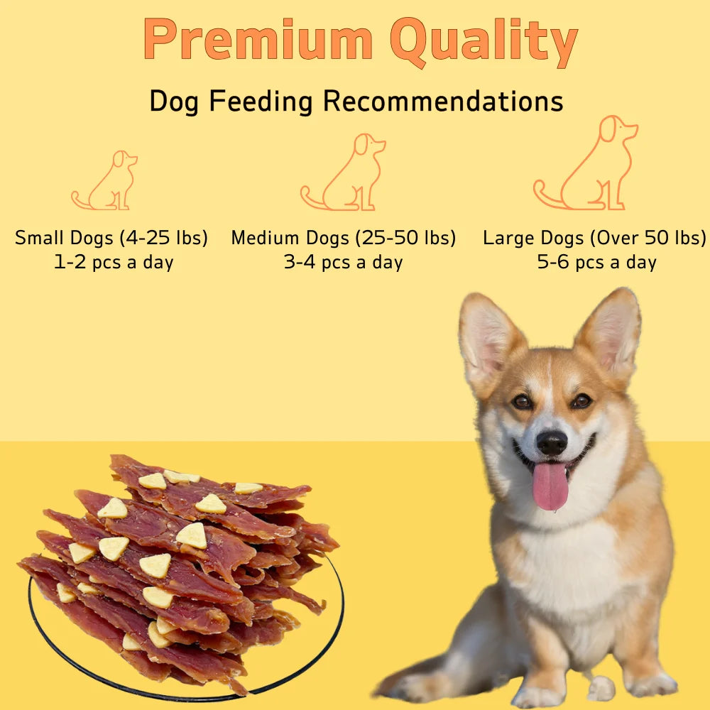 Milk Cheese Duck Jerky Dog Treats