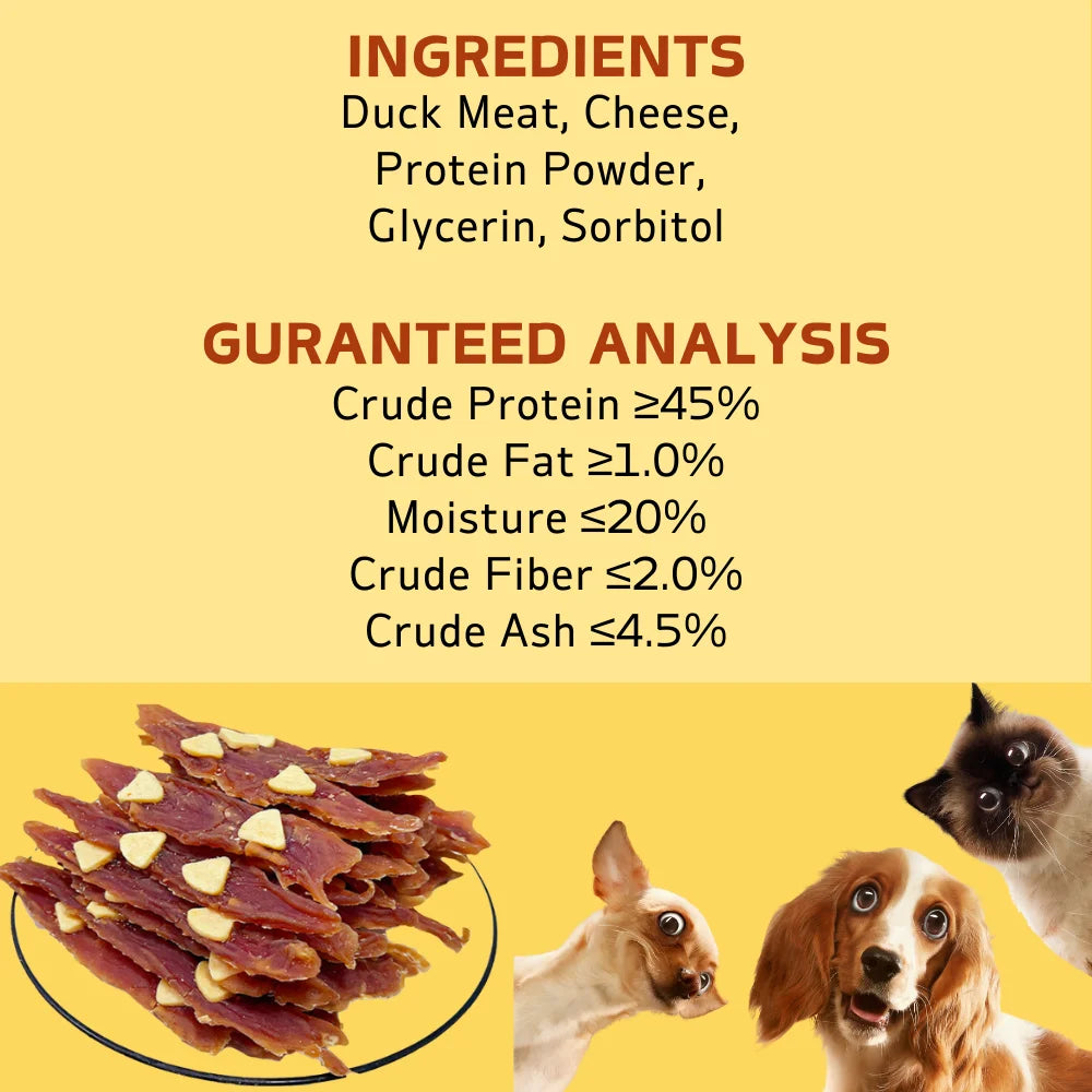 Milk Cheese Duck Jerky Dog Treats