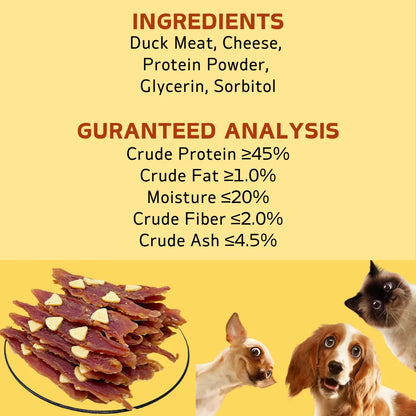 Milk Cheese Duck Jerky Dog Treats